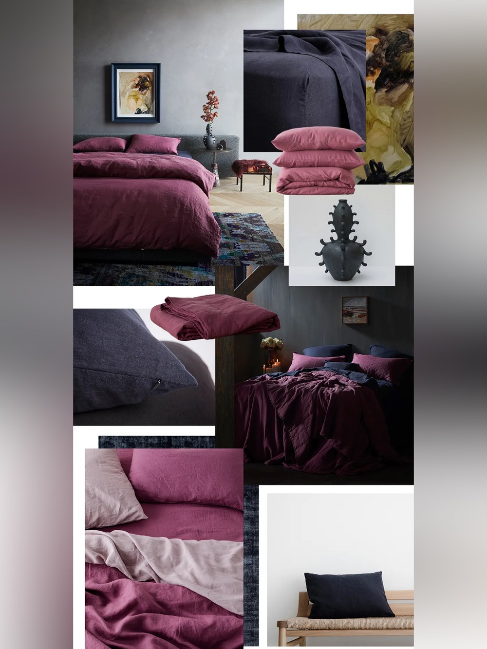 Cultiver linen king bedding set